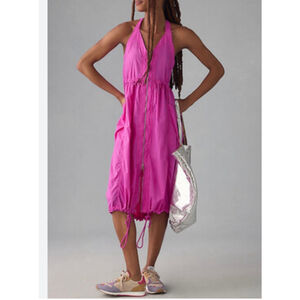 Women's Daily Practice Free Fall Zip-Up Sleeveless Dress S